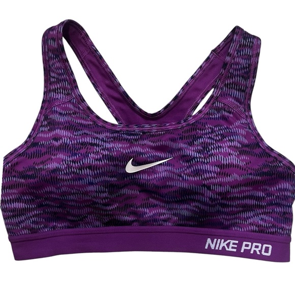 Nike Pro Purple Sports Bra EUC S - Picture 5 of 7